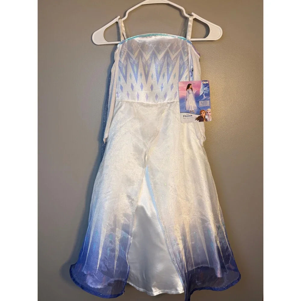 Disney Frozen Snow Queen Elsa Prestige Costume Dress NWT Girls XS 3T-4T